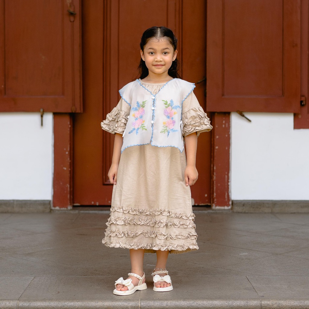 NONAETAL Iris Vest Kids Broken White