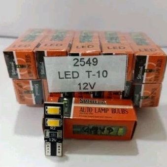 Stanlee 2549 (3000K) T10/T-10 12V หลอดไฟ LED สีส้ม/ปลั๊ก