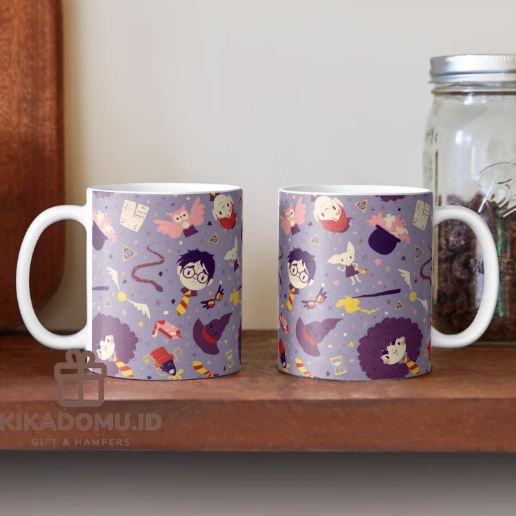 Cool Wizard Pattern Harri Poter Vintage Magic Hogward Coffee Mug