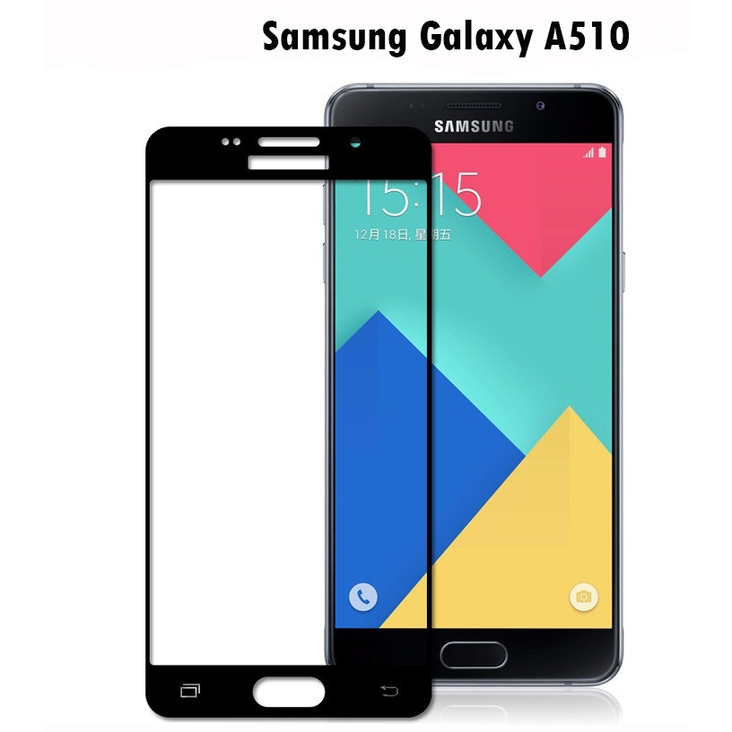 กระจกนิรภัย Samsung Galaxy A5 2016 / A510 แบบเต็มจอ ป้องกันรอยขีดข่วน