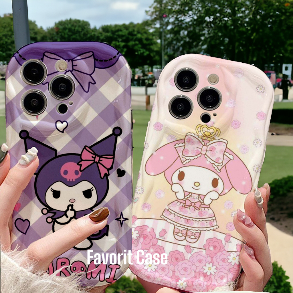 Xiaomi Redmi 12 12C 9 9A 9C 9T 10 10A 10C 4G 5G A1 A2 นุ่มการ์ตูน Kuromi Motif และ Melody 148 149 DP