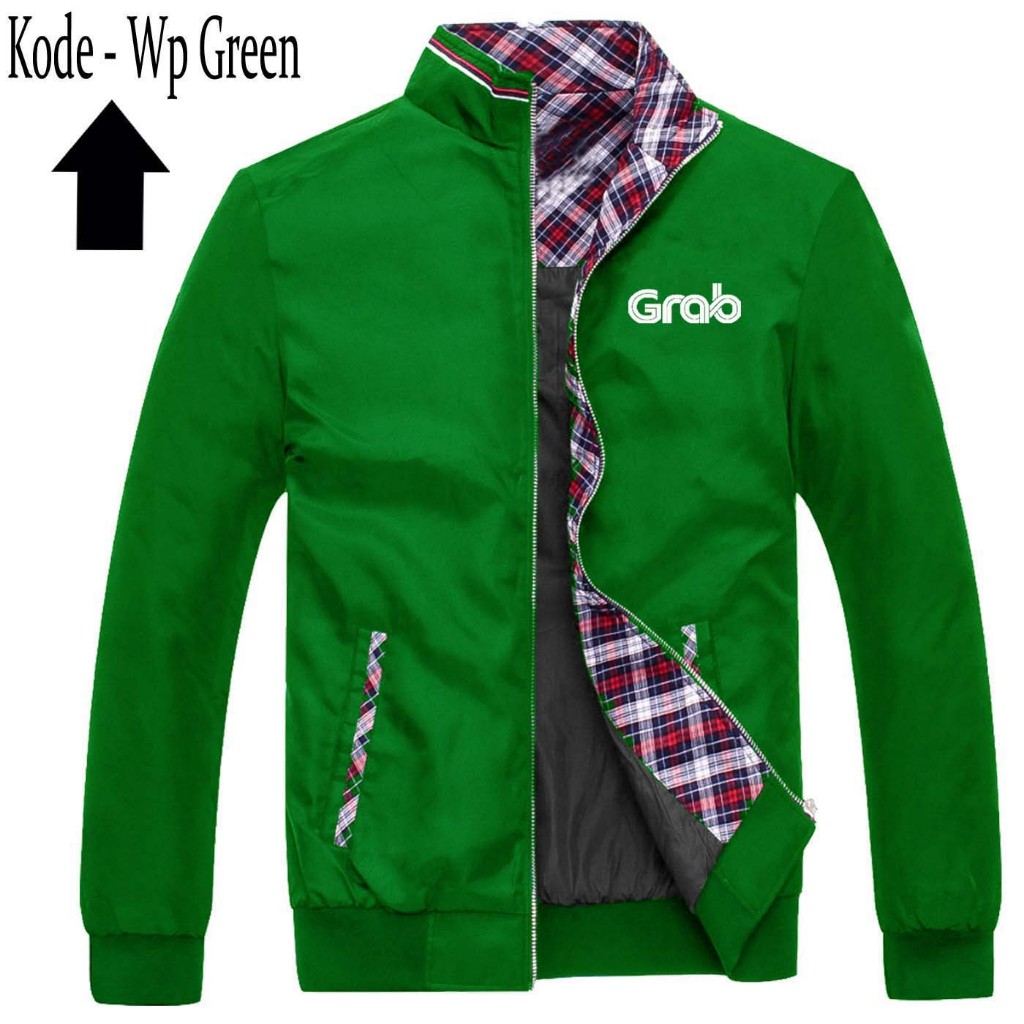 เสื้อแจ็กเก็ตบอมเบอร์ ปักลาย Gojek Indriver Gopartner Ojek Online Grab Sogan