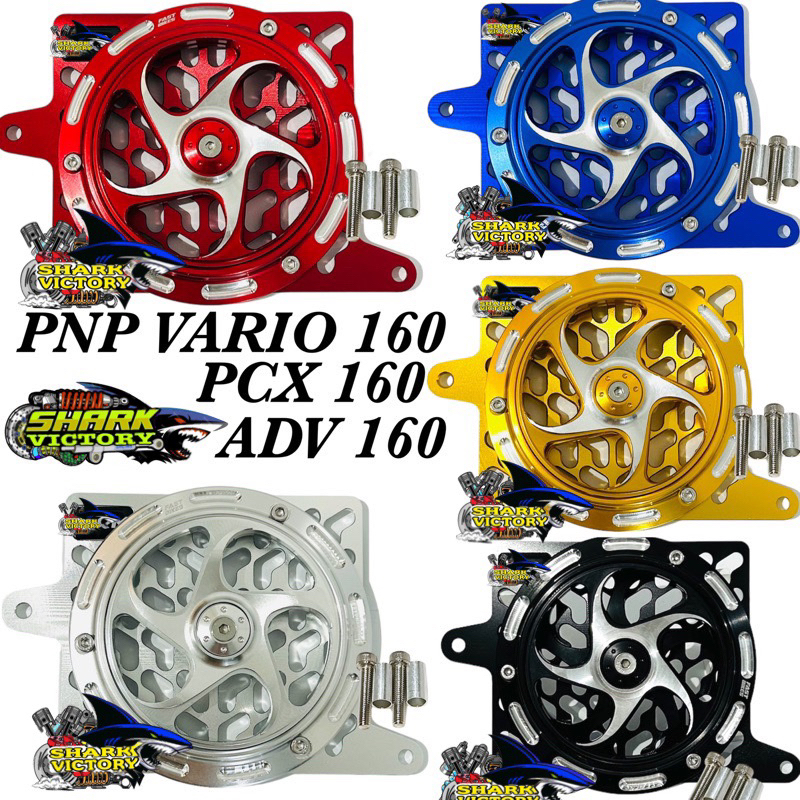ฝาครอบหม้อน้ํา CNC Spinner / PNP เต็มรูปแบบสําหรับ VARIO 160/ADV160/PCX 160 เพียงติดตั้ง