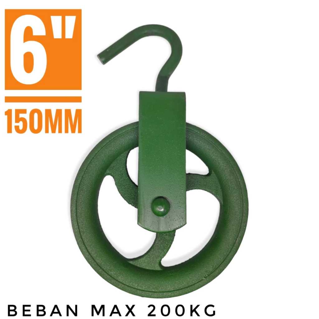 6" 200 KG SUPER THICK CAST IRON PULLY 150MM THICK CAST IRON PULLEY