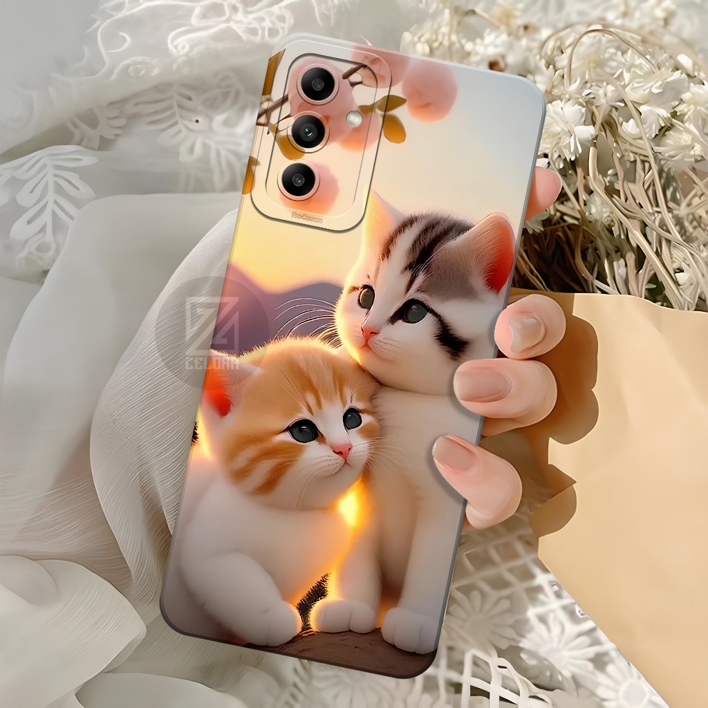 HP Samsung Galaxy A04S Softcase - Pro Camera Silicone - เคส Samsung Galaxy A04S - เคส Cat Motif - เค
