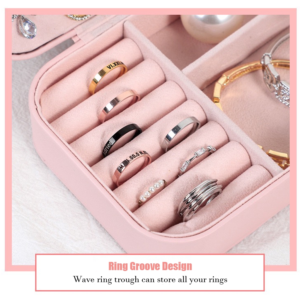 HJK Mendale กล่องเก็บเครื่องประดับนาฬิกาสร้อยคอสร้อยข้อมือต่างหูแหวน - กล่องเครื่องประดับ - TSS