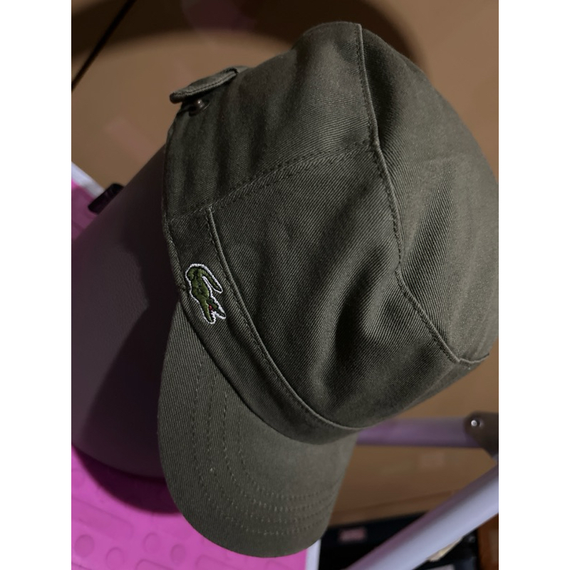 HIJAU Army Green Lacoste หมวกคอมมานโดมือสอง