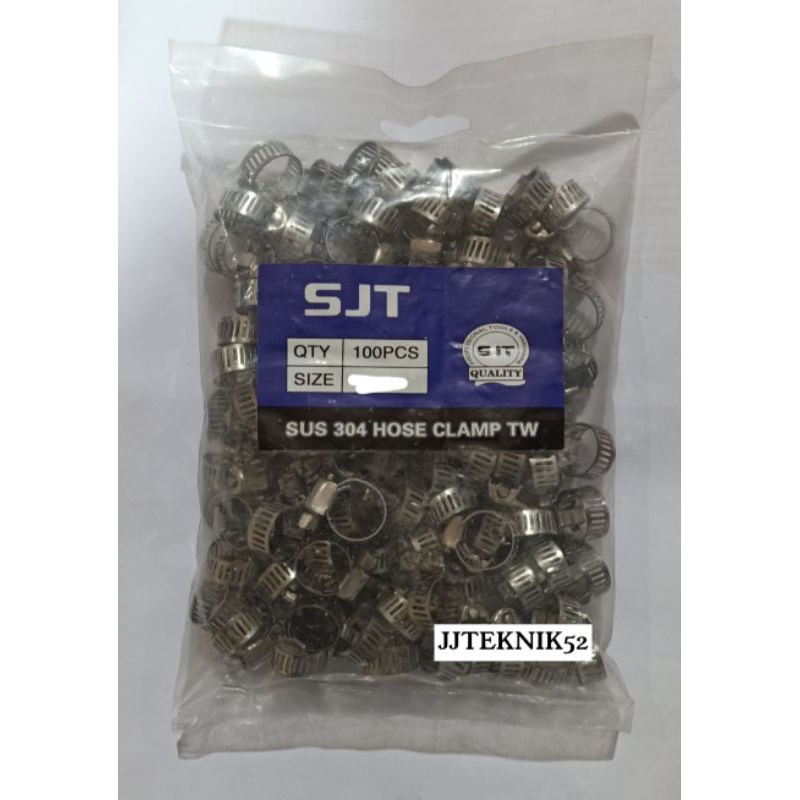 100 ชิ้น STAINLESS HOSE CLAMP 5/8" / HOSE CLAMP 5/8