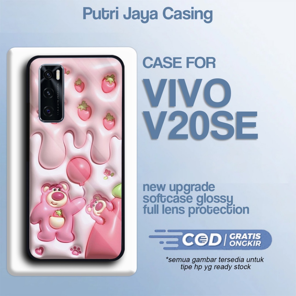 เคส Vivo V20 SE ล่าสุดน่ารัก 07 เคส V20 SE Hardcase Softcase Glossy Kesing PutriCasing