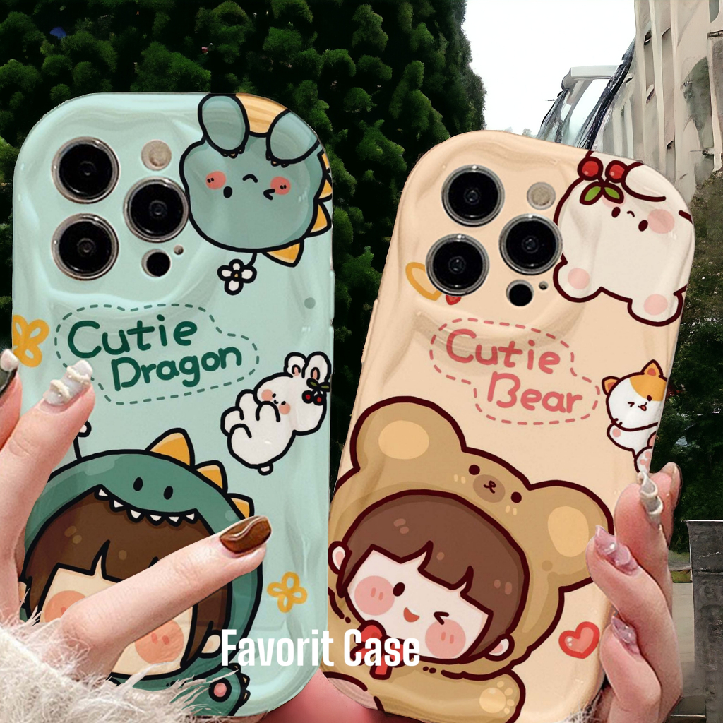 OPPO RENO 3 4 4F 5 5F 6 7 7Z 8 8T 8Z 10 Pro Lite 4G 5G Soft Case การ์ตูน Motif Cutie Dragon 162 163 