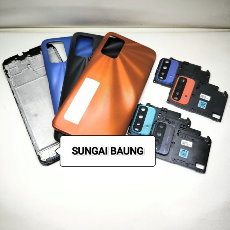 Xiaomi Redmi 9t Full set Housing Case Frame + backdoor + วงแหวนเลนส์กล้อง