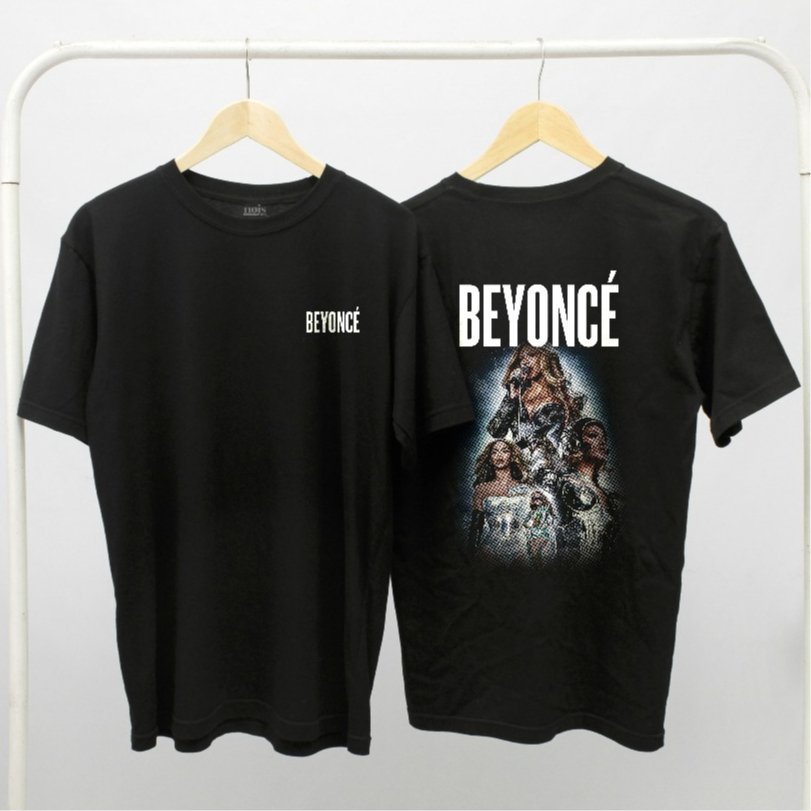 NOIS เพลงเสื้อยืด Beyonce Cotton Combed 30s เสื้อยืดสําหรับผู้ชายและผู้หญิง MS139