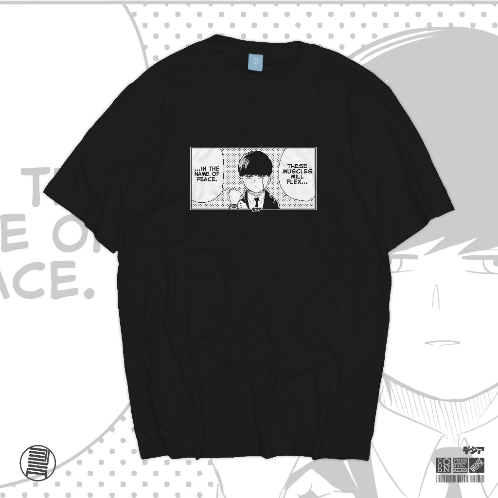 Muscle Flex Mash Burningad Mashle อะนิเมะมังงะเสื้อยืดญี่ปุ่น Wibu เสื้อ DJA ผ้า
