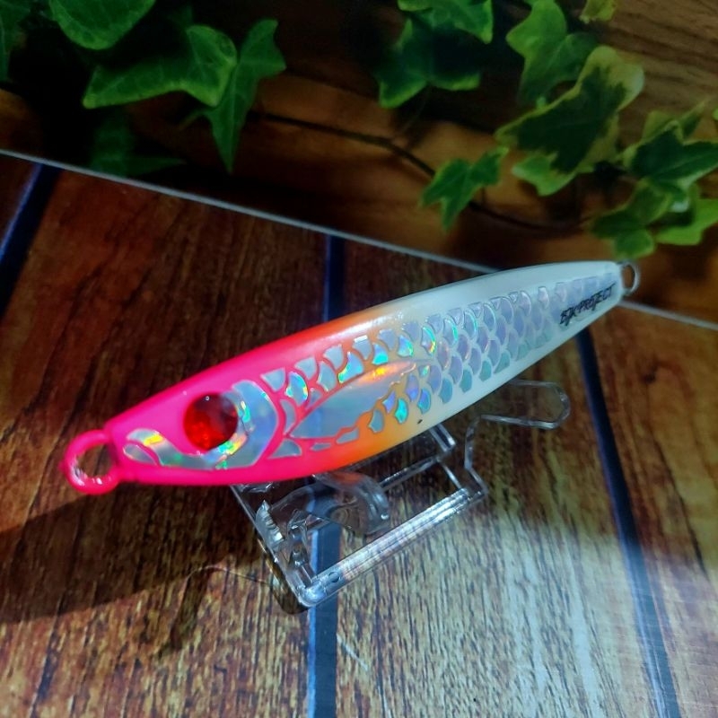 METAL JIG SARDINE SCALES 100g PINK HEAD_GOLD GID BJK PROJECT