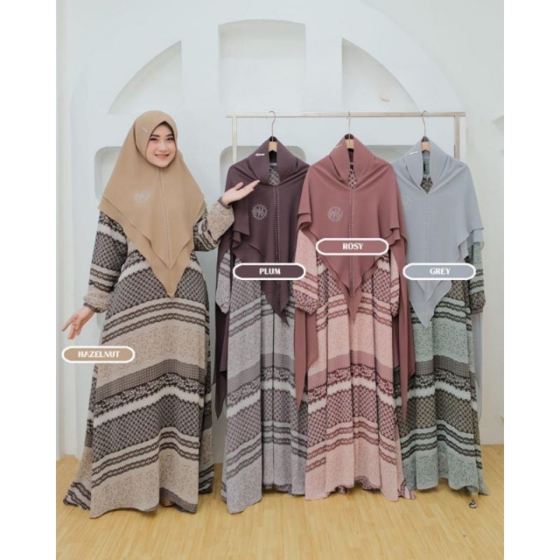 Alicia Set Hijab Syari Ceruty+Furing