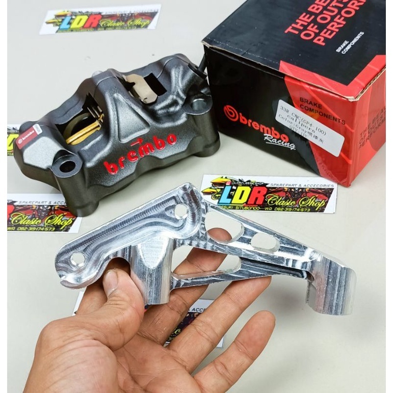 Brembo GP4 Caliper Bracket Picth 100 cnc Disc Caliper Bracket 300 to Shock ninja RR / R