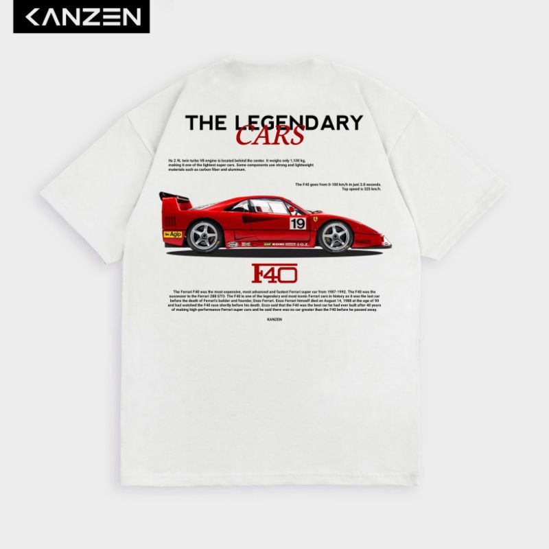 Kanzen เสื้อยืด Ferrari F40