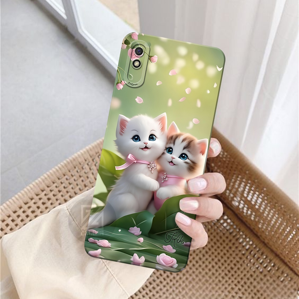 ล่าสุด Xiaomi Redmi 9A Softcase - ซิลิโคนกล้อง Pro - เคส Xiaomi Redmi 9A - เคสแมวแฟชั่น - เคส Xiaomi