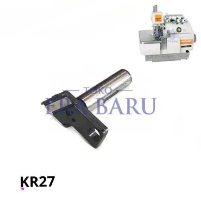 Mesin Kr27 SIRUBA 747 จักรเย็บผ้า Overlock อุตสาหกรรมผู้ถือมีดล่าง