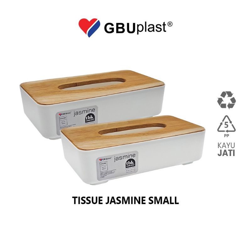 GBU PLAST Jasmine Tissue Holder กล่องสี่เหลี่ยมเล็ก