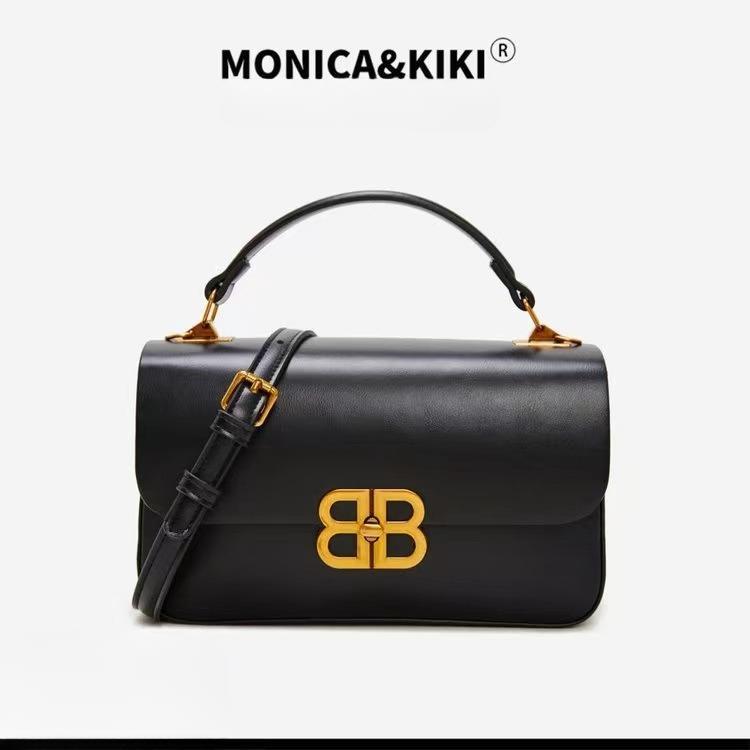 Monica KIKI ของแท้ นําเข้า กระเป๋าสะพายไหล่ สไตล์เกาหลี สําหรับผู้หญิง TF9006