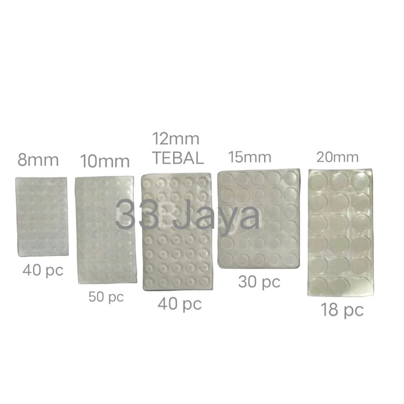 3M (12mm) THICK แดมเปอร์กระจก แผ่นละ 40 ชิ้น