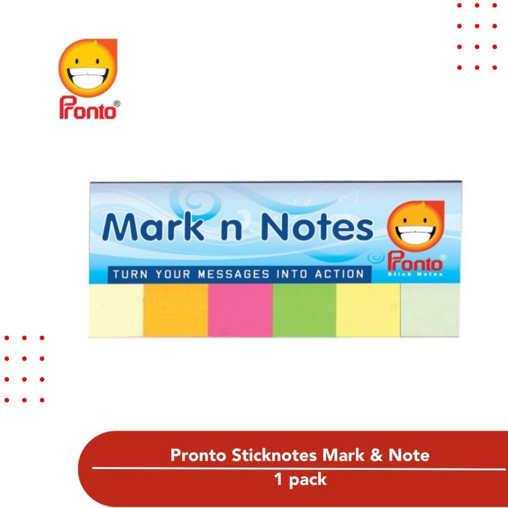 Stick Note Pronto Mark & Note 6 สี