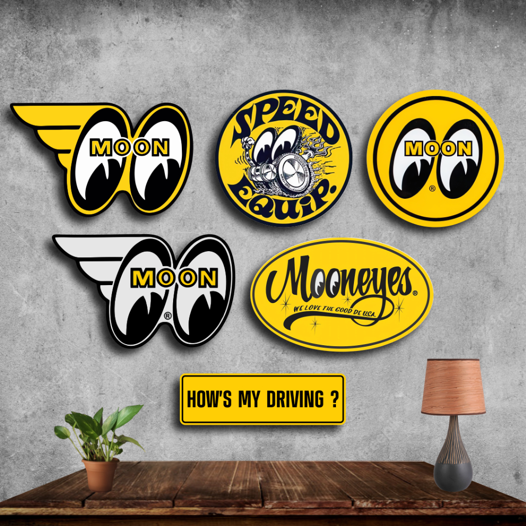 Mooneyes โปสเตอร์วินเทจติดผนัง ตกแต่งบาร์/คาเฟ่/บ้าน