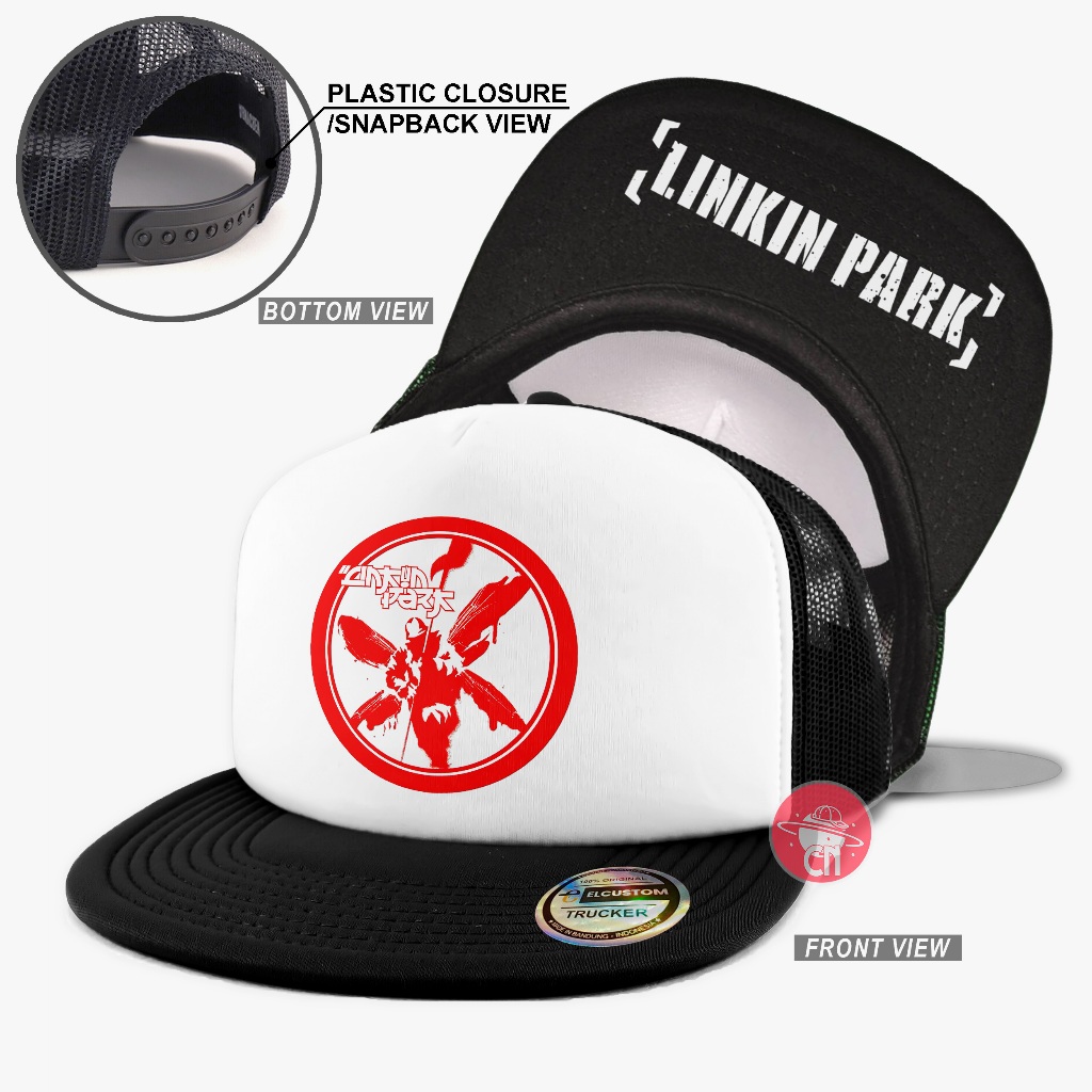 หมวก Linkin Park Snapback / Trucker / Mesh / เบสบอล / ยูนิเซ็กส์ / ผู้ชาย-ผู้หญิง / Distro สไตล์ดนตรีแถบโลหะ