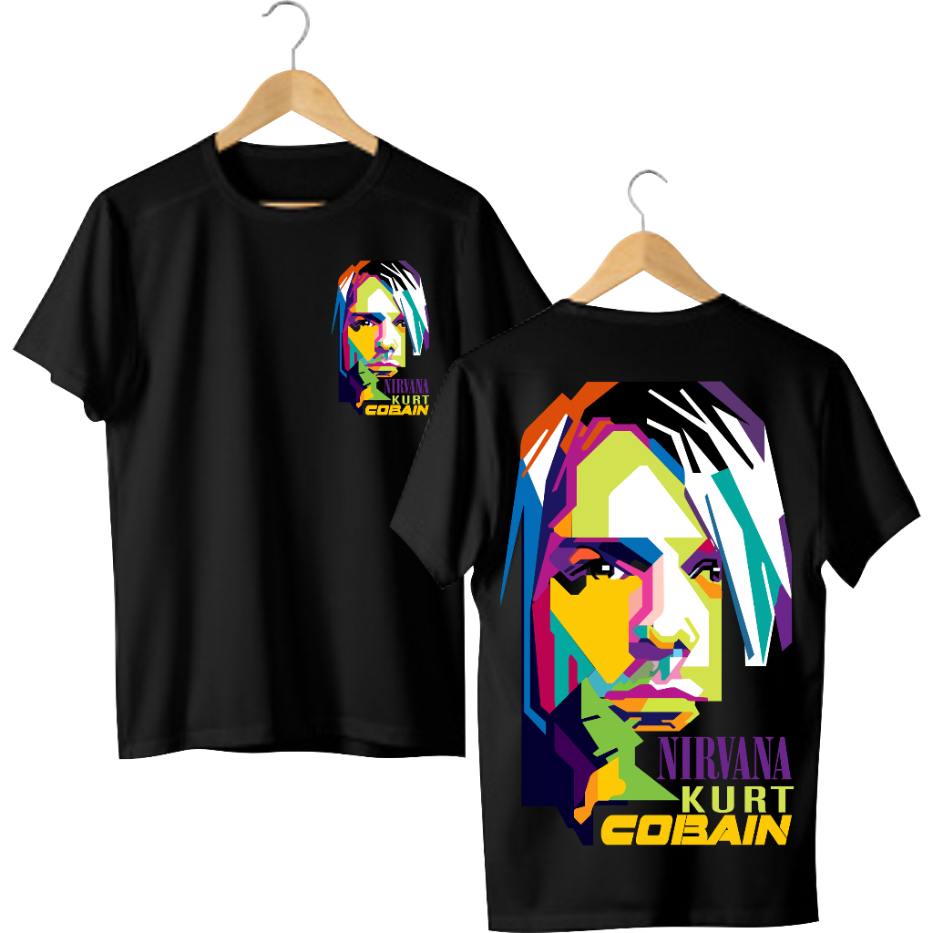 Katun Kurt COBAIN เสื้อยืดวัสดุผ้าฝ้าย 30s