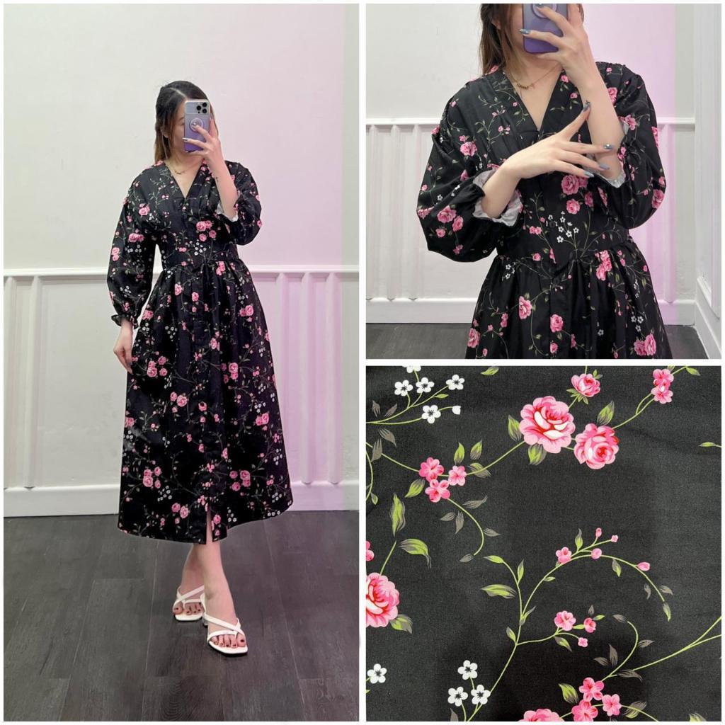 ZETERINDO - LALUNEY เสื้อผ้าผู้หญิง / VENICE DRESS / FASHION TEENAGE DRESS WITH FULL LIVE BUTTON / P