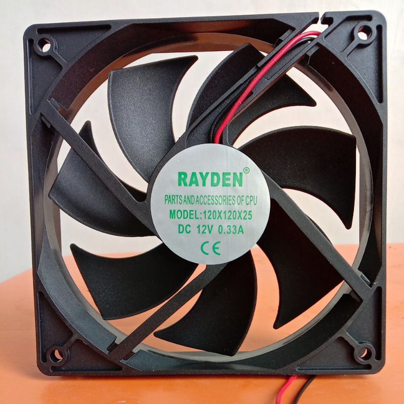 พัดลม DC 12X12CM พัดลม DC 12V 120x120x25mm