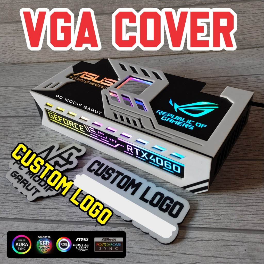 ฝาครอบโลโก้ VGA GALAX GTX 1050TI 3 PIN ARGB SYNC