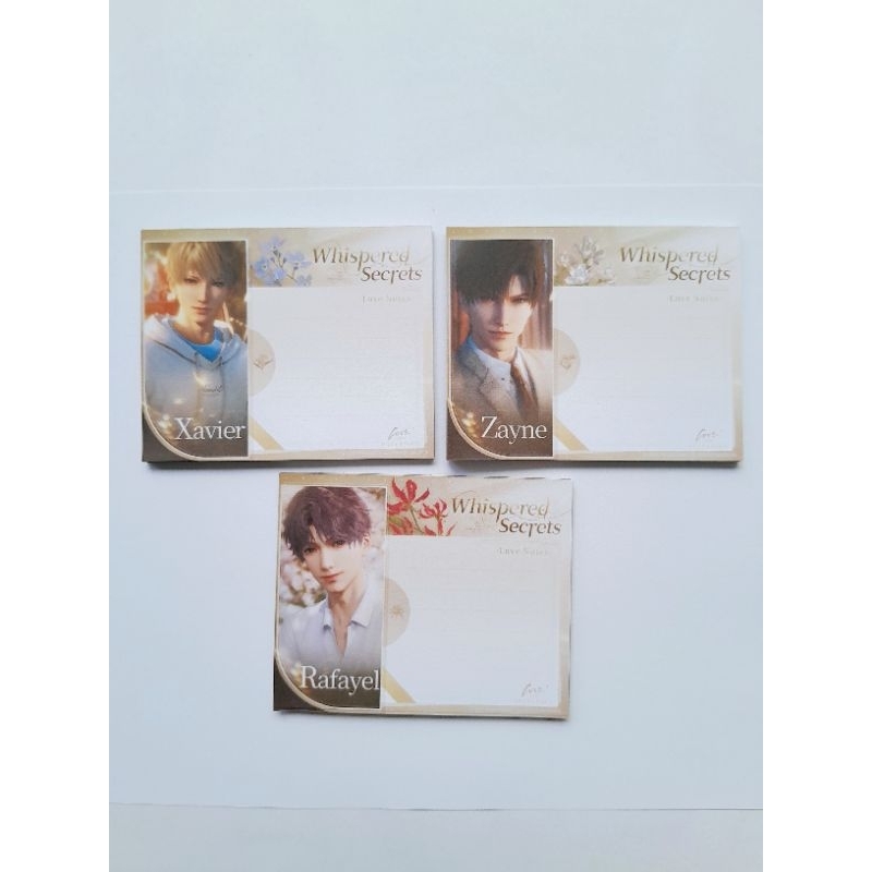 Notepad Love And Deepspace Whispered Secrets Notepad Love And Deepspace Notepad Rafael Notepad Zayne
