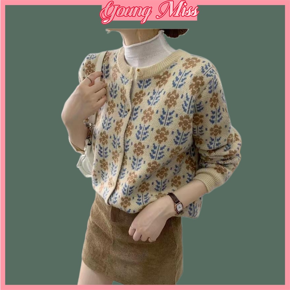 Youngmiss KOREAN KNITTED CARDIGAN OUTER SWEATHER เกาหลีผู้หญิง SWETER PREMIUM KNITTED MATERIAL