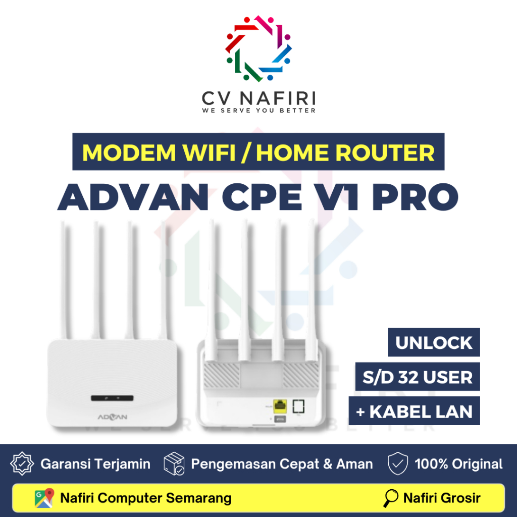 โมเด็มเราเตอร์ ADVAN CPE V1 + Wifi + เราเตอร์ + ปลดล็อค 4G LTE ทั้งหมดผู้ประกอบการ