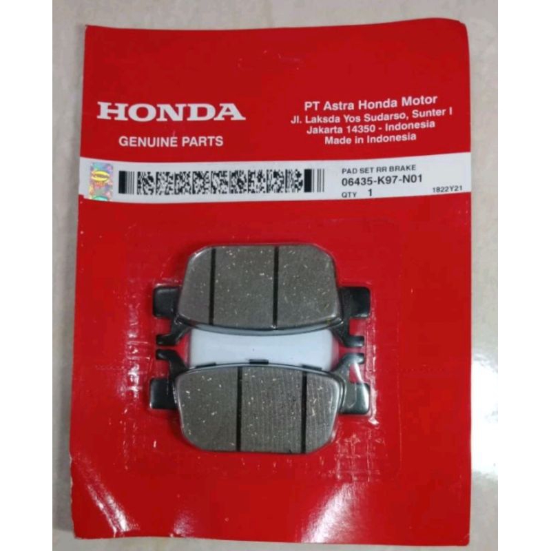 ผ้าเบรคหลังสําหรับ Honda PCX 150 K97, PCX 160 K1Z, ADV 150, 06435K97N01