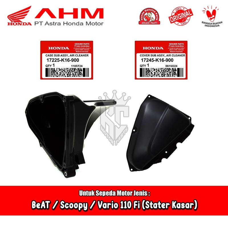 Honda BeAT Scoopy Vario 110 Fi Air Housing Cover Rough Starter Original AHM 17225 17245 K16 900