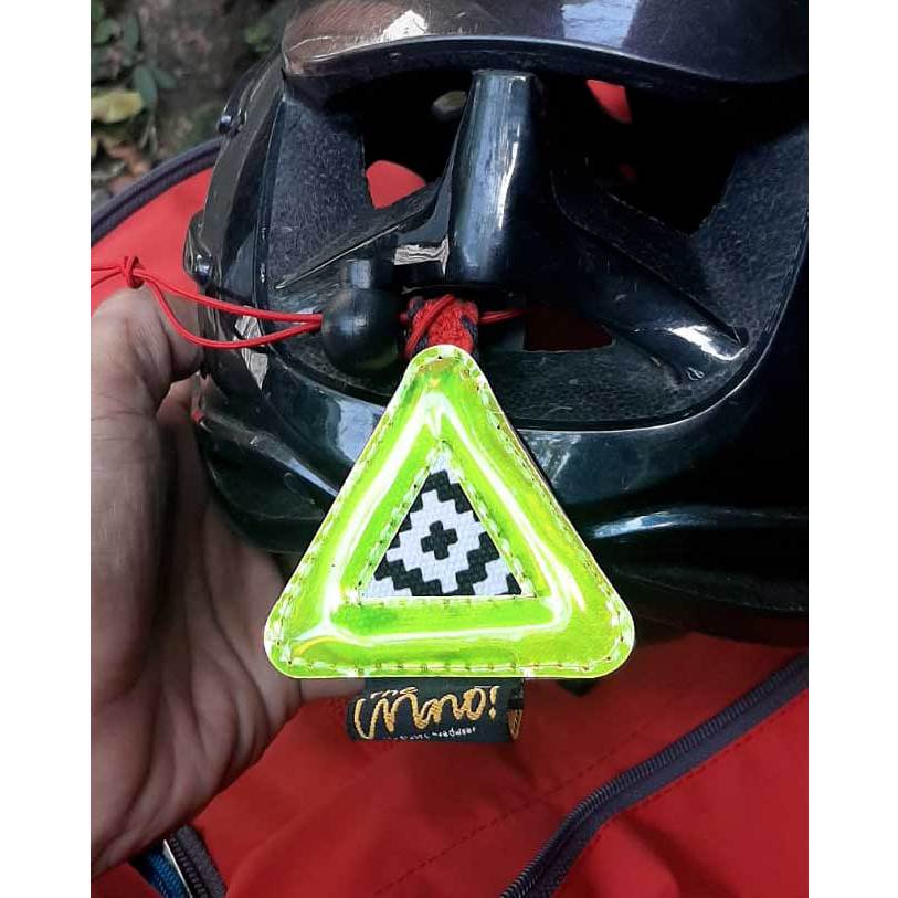 CAHAYA TRIANGLE REFLCTOR สําหรับจักรยานหรือตัวแยกสี / ตัวแยกแสง, การออกแบบ RAISED TICKNESS - ขนาดเล็ก - รูปที่ 5