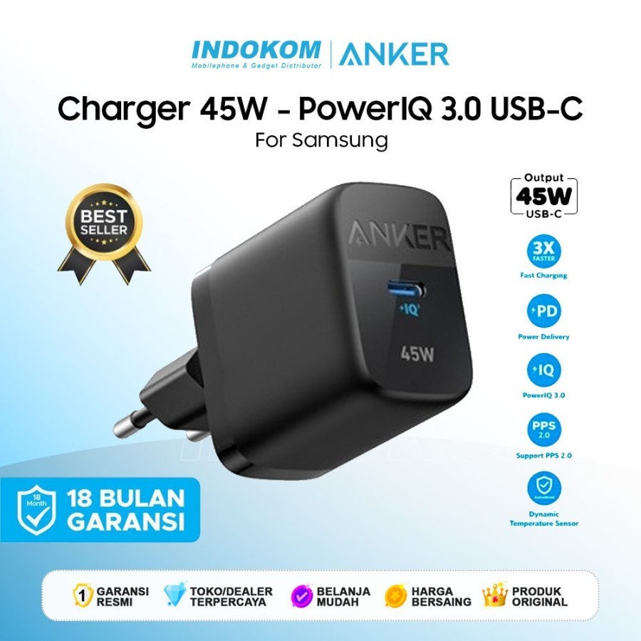 Anker Wall Charger 313 ชาร์จเร็วสุด 45W
