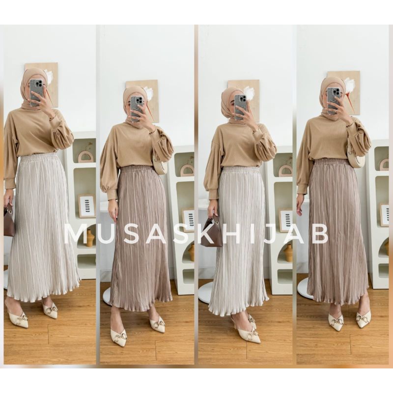 Centi WAVY UMBRELLA PLISKET SKIRT / WAVY UMBRELLA PLISKET SKIRT / CODE 036