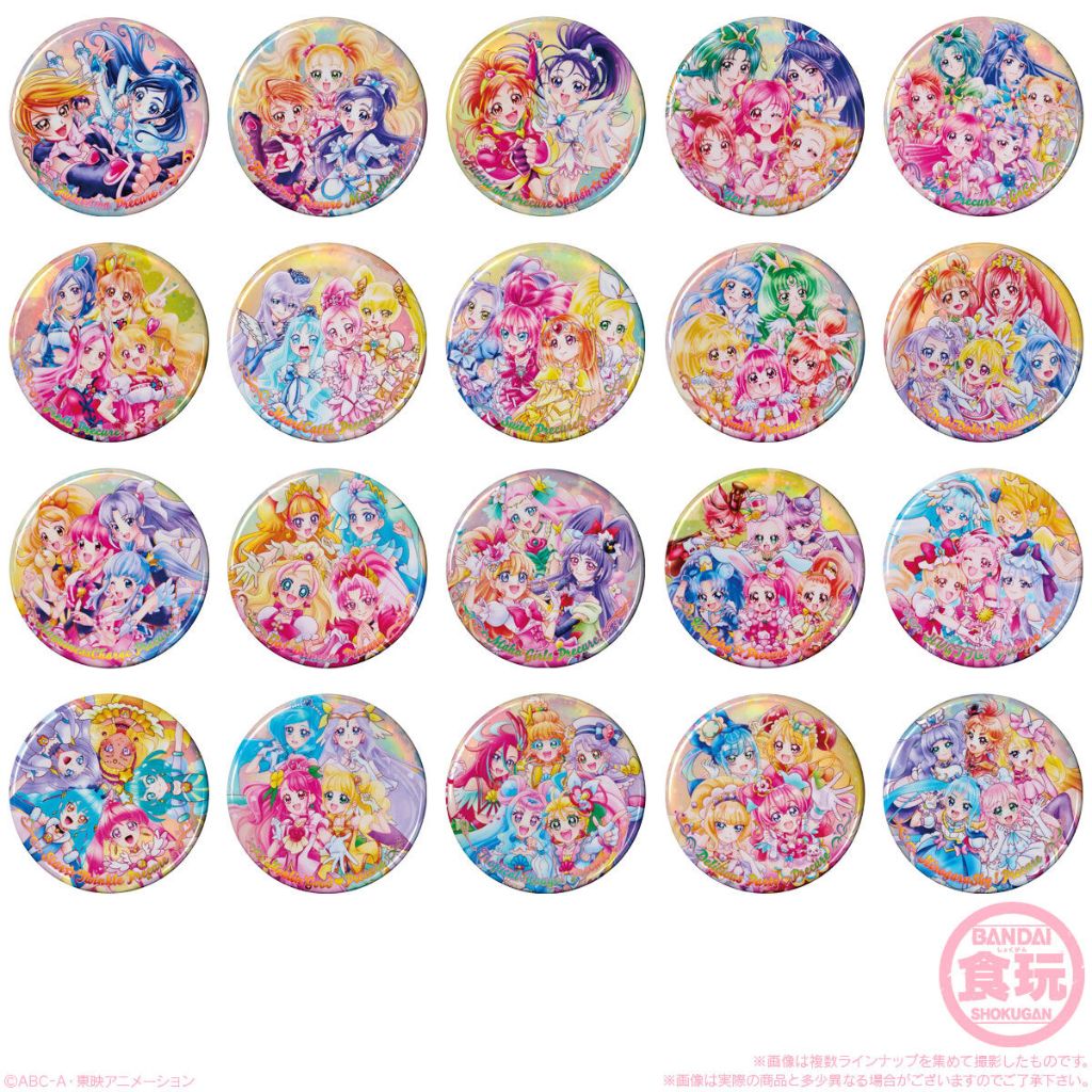 Precure All Stars BIG Can Badge ครบรอบ 20 ปี Fresh Suite Smile Doki Happiness Charge Go Princess Mah