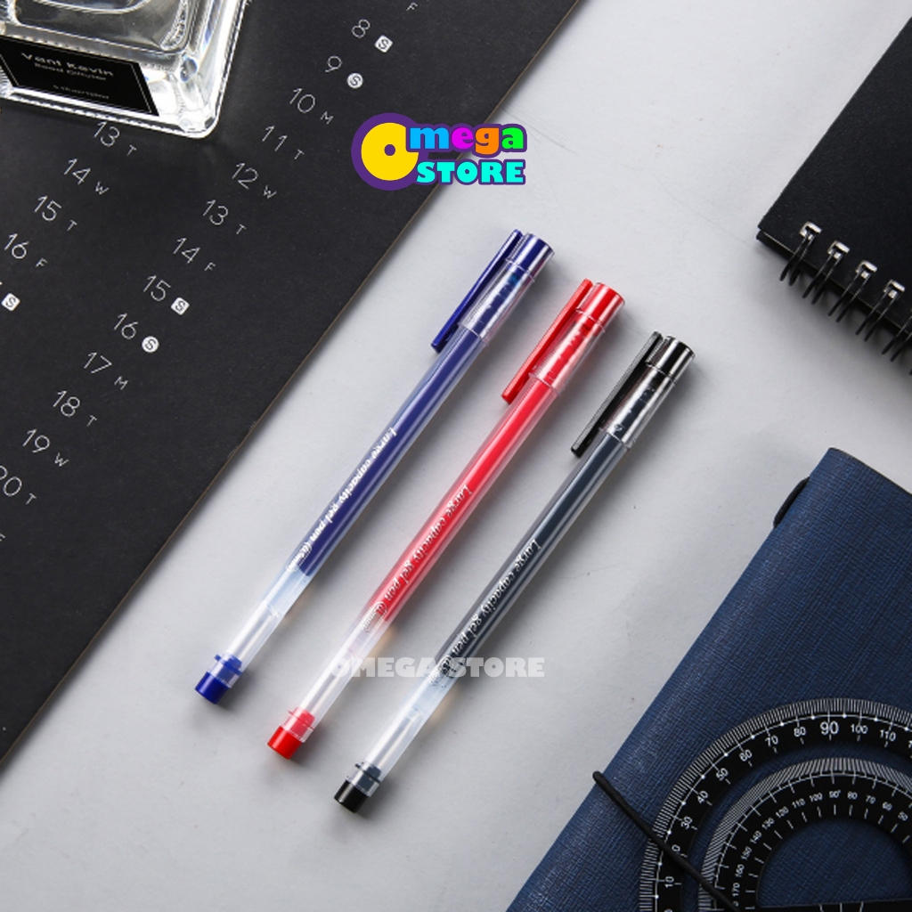 [O&S] [ซื้อ 1 แถม 2] M&G Y5501 Gel Pen ปากกาเจลสีดํา 0.5mm - OS4021