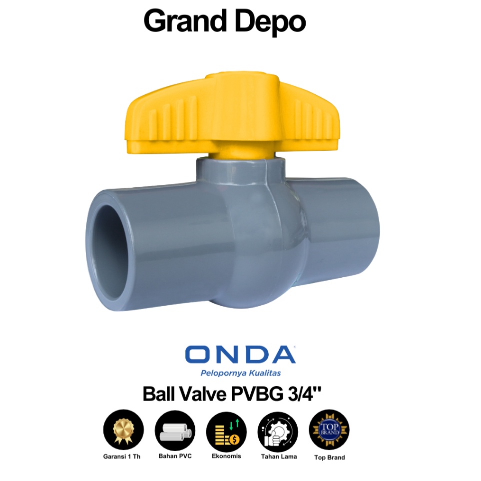 Am Onda Ball Valve PVBG 34 Stop Onda Water Faucet