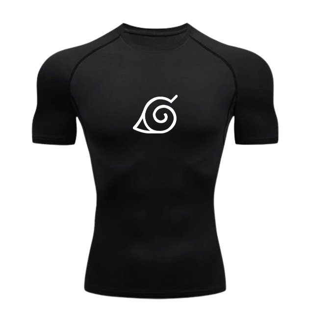 Naruto Compression Sports T-Shirt/ NARUTO SHPPUDEN T-Shirt/ Compression Sports T-Shirt/ NARUTO UZUMAKI T-Shirt/DRYFIT T-Shirt