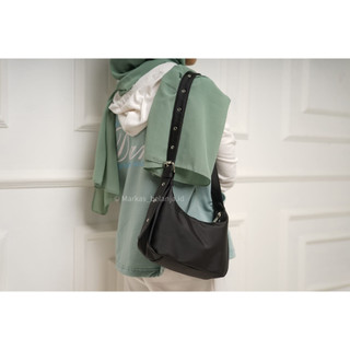 Tas Wanita Underarm Bag Nylon Tas Selempang Wanita tahan air