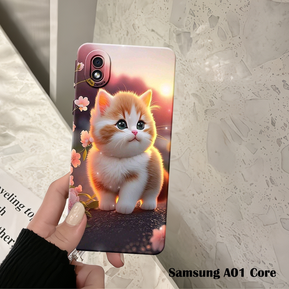 Samsung-A01-Samsung-A01-Core-Samsung-A02-เคสอ่อน-ภาพ-เคส-Motif-Cat-Case-Samsung-A01-Samsung-A01-A01-