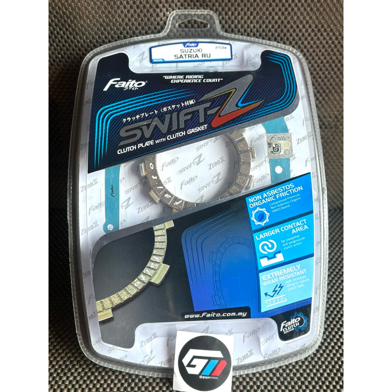 ORIGINAL PLUS FAITO Racing SWIFT-Z แผ่นคลัทช์เดิม Plus ปะเก็น suzuki YAMAHA FORCE 1, F1Z, F1ZR Ninja