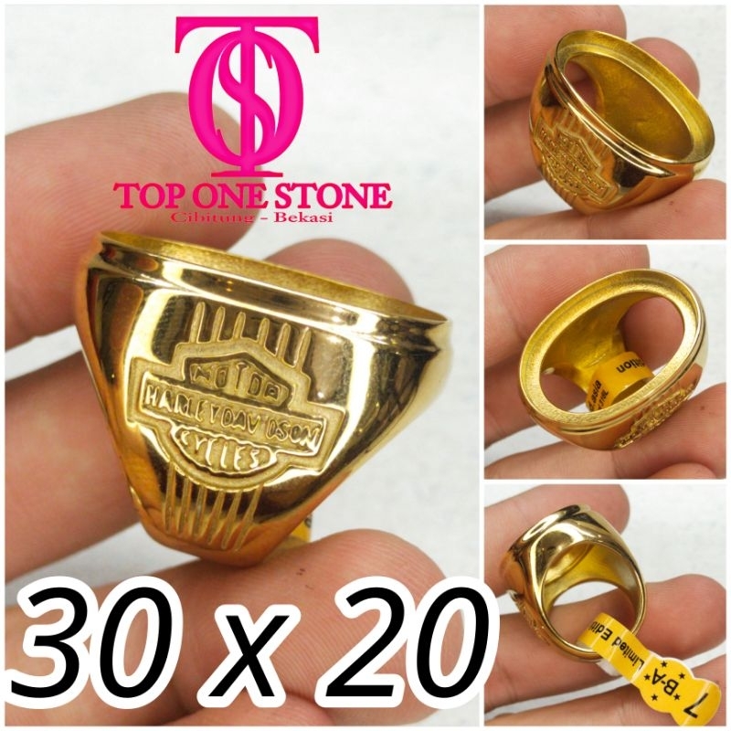 [TOS ] แหวนไทเทเนียม Ba Harley Davidson 30x20