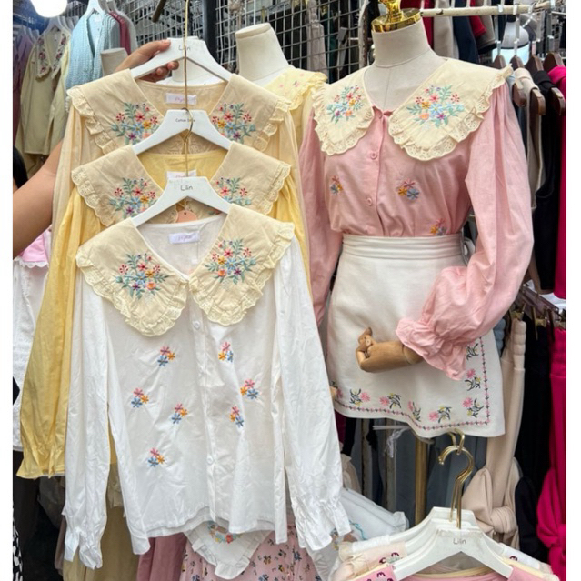 KEMEJA ANN SHOP/BANGKOK TOPS/BANGKOK SHIRTS/BANGKOK LONG-SLEEVED TOPS